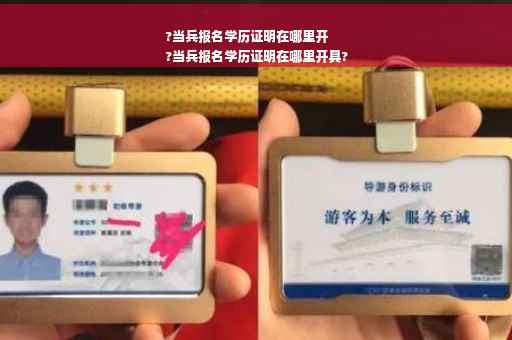 ?当兵报名学历证明在哪里开
?当兵报名学历证明在哪里开具?