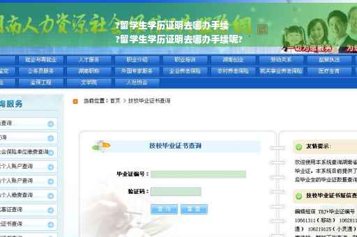 ?留学生学历证明去哪办手续
?留学生学历证明去哪办手续呢?