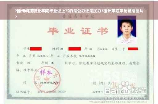 ?德州科技职业学院毕业证上写的是公办还是民办?德州学院学历证明图片
?