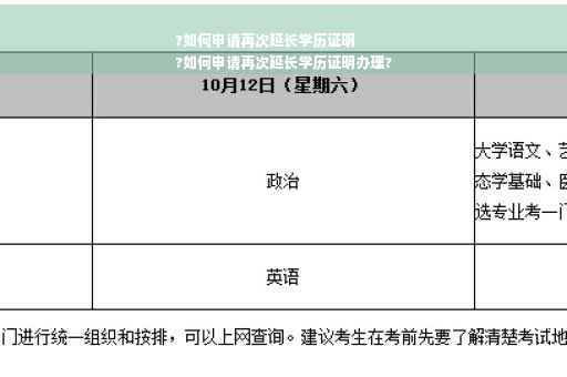 ?如何申请再次延长学历证明
?如何申请再次延长学历证明办理?