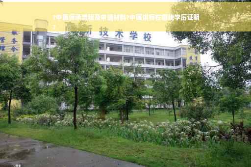 ?中医师承流程及申请材料?中医讲师在哪找学历证明
?