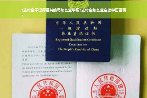 ?支付宝不记得证书编号怎么查学历?支付宝怎么查在读学历证明
?