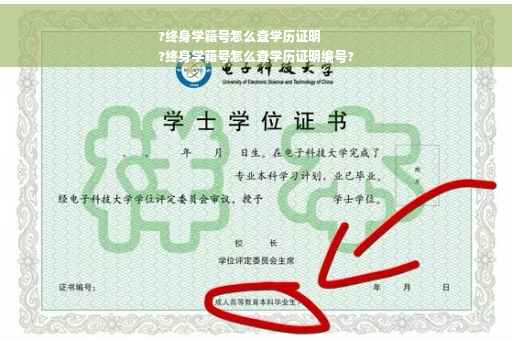 ?终身学籍号怎么查学历证明
?终身学籍号怎么查学历证明编号?