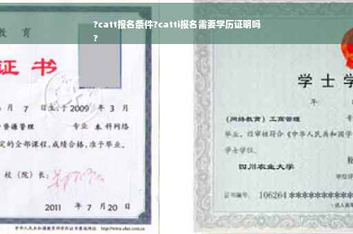 ?catt报名条件?catti报名需要学历证明吗
?