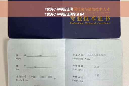 ?珠海小学学历证明
?珠海小学学历证明怎么开?