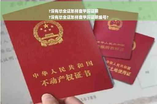 ?没有毕业证怎样查学历证明
?没有毕业证怎样查学历证明编号?
