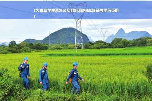 ?火车票学生票怎么买?如何取得单程证书学历证明
?