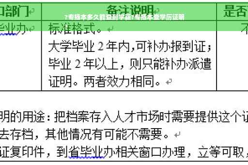 ?专插本多久能查到学籍?专插本查学历证明
?