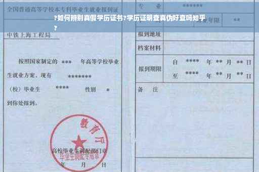 ?如何辨别真假学历证书?学历证明查真伪好查吗知乎
?