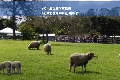 ?初中怎么写学历证明
?初中怎么写学历证明材料?