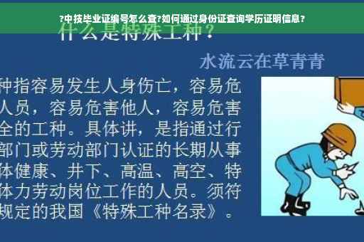 ?中技毕业证编号怎么查?如何通过身份证查询学历证明信息?