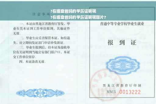?在哪查爸妈的学历证明呢
?在哪查爸妈的学历证明呢图片?