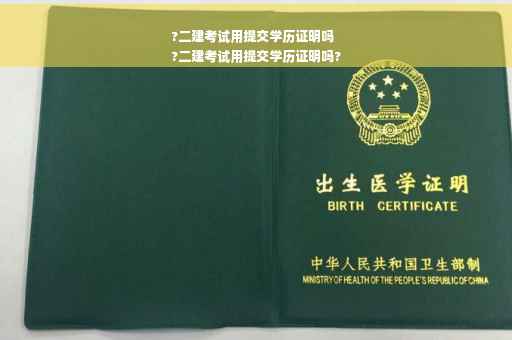 ?二建考试用提交学历证明吗
?二建考试用提交学历证明吗?