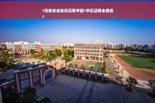 ?没有毕业如何证明学籍?学历证明未提供
?