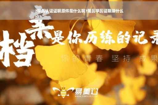 ?学历认证证明原件是什么啊?简历学历证明填什么
?
