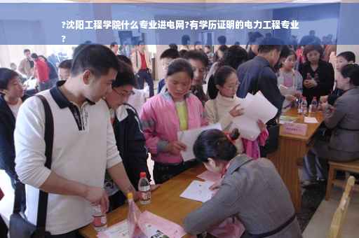 ?沈阳工程学院什么专业进电网?有学历证明的电力工程专业
?