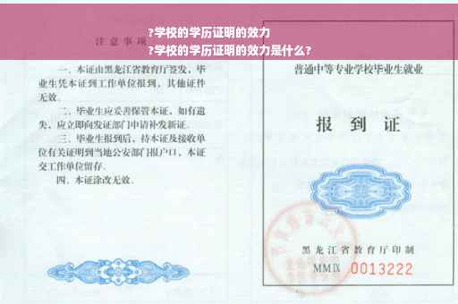 ?学校的学历证明的效力
?学校的学历证明的效力是什么?