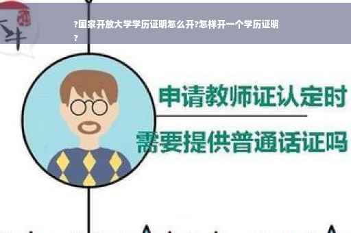 ?国家开放大学学历证明怎么开?怎样开一个学历证明
?