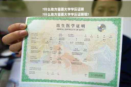 ?什么地方需要大学学历证明
?什么地方需要大学学历证明呢?