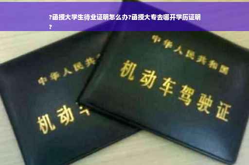 ?函授大学生待业证明怎么办?函授大专去哪开学历证明
?