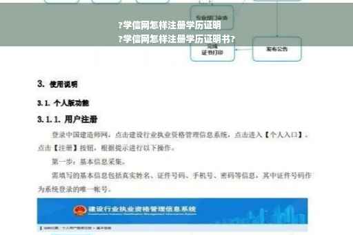 ?学信网怎样注册学历证明
?学信网怎样注册学历证明书?