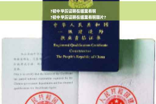 ?初中学历证明在哪里看啊
?初中学历证明在哪里看啊图片?