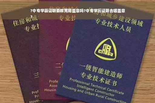 ?中专学籍证明要教育局盖章吗?中专学历证明去哪盖章
?