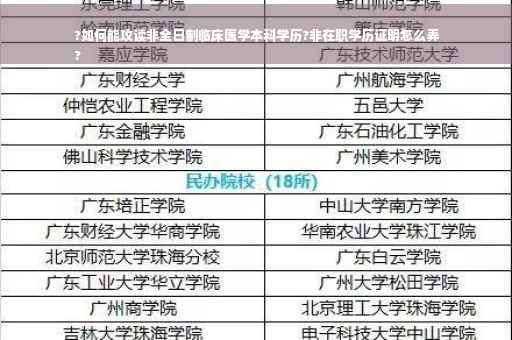 ?如何能攻读非全日制临床医学本科学历?非在职学历证明怎么弄
?