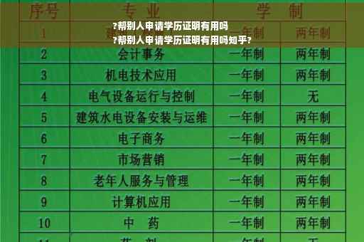 ?帮别人申请学历证明有用吗
?帮别人申请学历证明有用吗知乎?