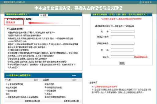 小木虫毕业证遗失记，寻找失去的记忆与成长印记