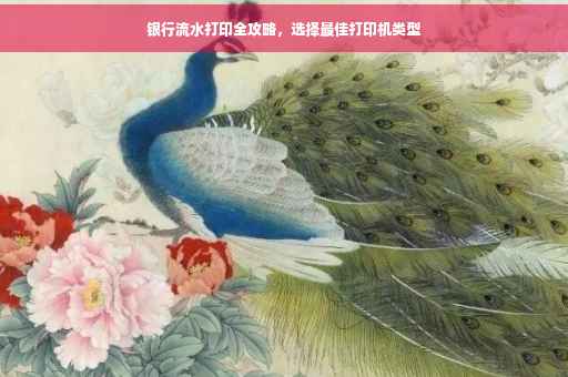 银行流水打印全攻略，选择最佳打印机类型