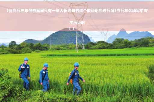 ?我当兵三年但档案里只有一张入伍通知书返个能证明当过兵吗?当兵怎么填写中专学历证明
⚡️