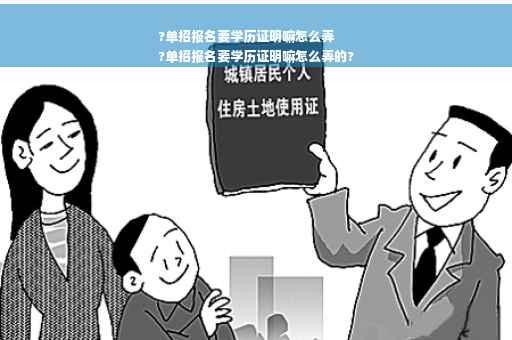 ?单招报名要学历证明嘛怎么弄
?单招报名要学历证明嘛怎么弄的?