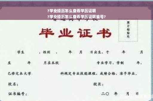 ?学业经历怎么查看学历证明
?学业经历怎么查看学历证明编号?