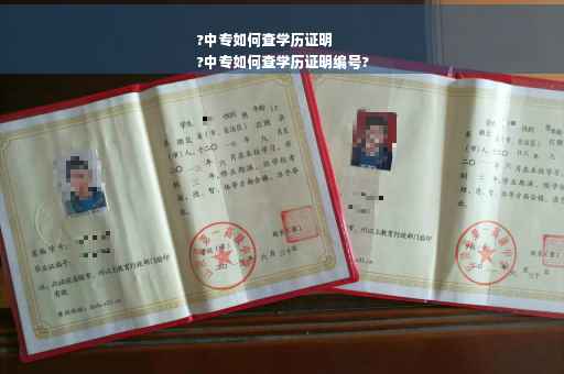 ?中专如何查学历证明
?中专如何查学历证明编号?
