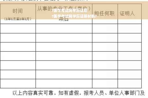 ?医学考试网学历证明
?医学考试网学历证明材料?