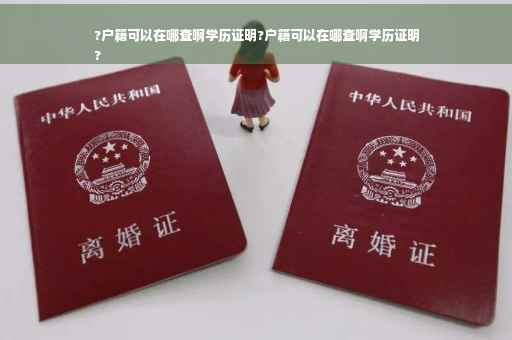 ?户籍可以在哪查啊学历证明?户籍可以在哪查啊学历证明
?