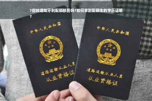 ?你知道匈牙利配额移民吗?如何拿到配额生的学历证明
?
