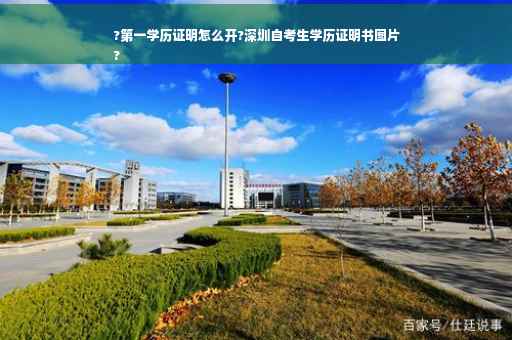 ?第一学历证明怎么开?深圳自考生学历证明书图片
?