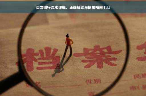 英文银行流水详解，正确解读与使用指南 ?⚡️