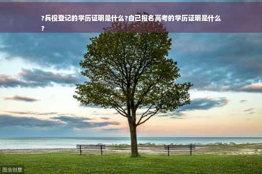 ?兵役登记的学历证明是什么?自己报名高考的学历证明是什么
?