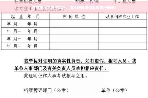 财务旅程全方位解析，流水翻译助你洞悉银行账单！