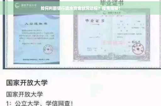 如何判断银行流水资金状况达标？指南揭秘！