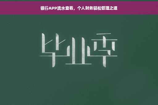 银行APP流水查看，个人财务轻松管理之道