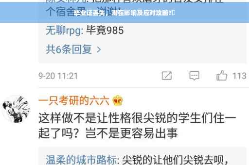 毕业证丢失，潜在影响及应对攻略?✨