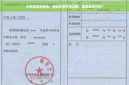毕业证丢失指南，找回失落学业证明，重塑未来方向?