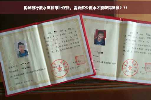 揭秘银行流水贷款审批逻辑，需要多少流水才能获得贷款？??