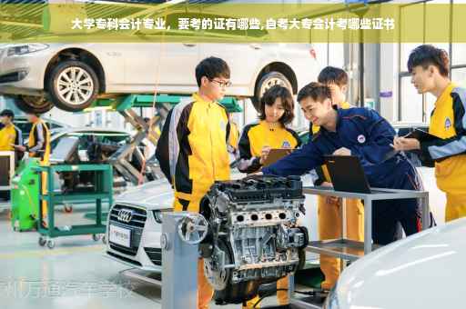 大学专科会计专业，要考的证有哪些,自考大专会计考哪些证书