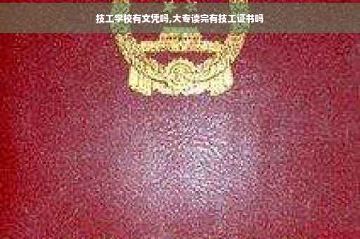 技工学校有文凭吗,大专读完有技工证书吗