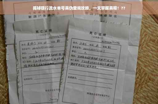 揭秘银行流水单号真伪查询攻略，一文掌握真相！??